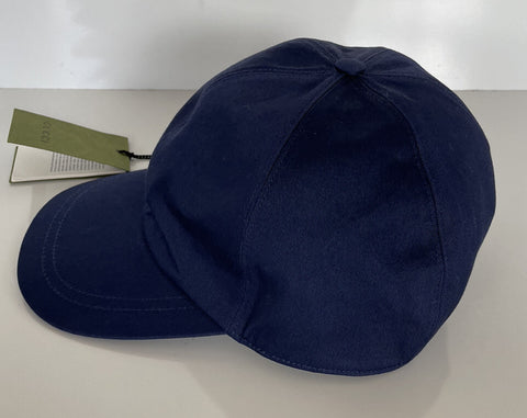 Gucci Eschatology Baseball Cap Blue Hat Large Made in Italy 656183 NWT