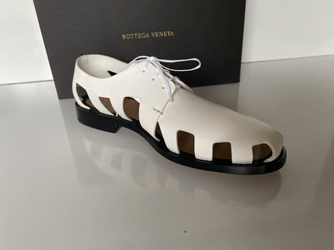Bottega Veneta Men's Derby Leather White Shoes Cut-out Details 8.5 US 574829 NIB