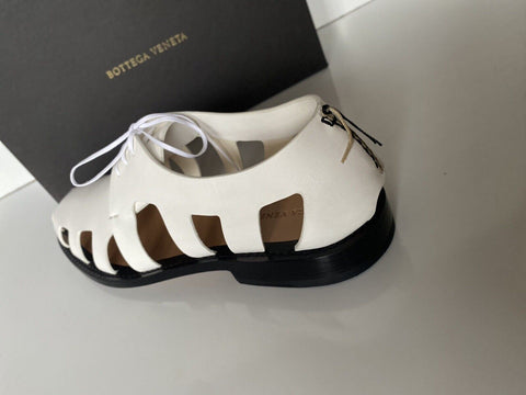 Bottega Veneta Men's Derby Leather White Shoes Cut-out Details 8.5 US 574829 NIB
