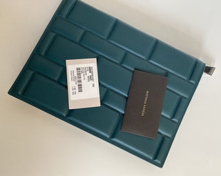 Bottega Veneta Butter Calf Leather Document Case Green 592855 NWT $1900