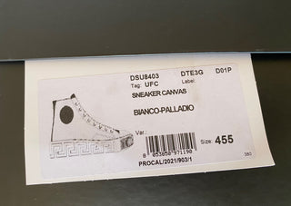 Versace White Palladium High-top Canvas Sneakers 12.5 US (45.5 Euro) DSU8403
