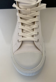 Versace White Palladium High-top Canvas Sneakers 12.5 US (45.5 Euro) DSU8403