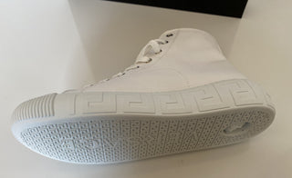 Versace White Palladium High-top Canvas Sneakers 12.5 US (45.5 Euro) DSU8403