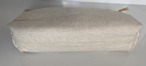 Bottega Veneta Canvas Cosmetic Case Pouch Natural Color 613409 Italy NWT $380