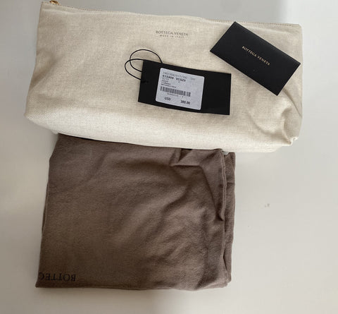 Bottega Veneta Canvas Cosmetic Case Pouch Natural Color 613409 Italy NWT $380
