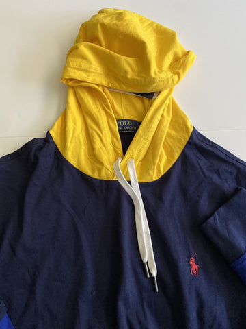 Polo Ralph Lauren Long Sleeve Signature Logo Sweatshirt Hoodie Navy XL NWT