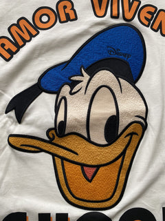 Gucci Donald Duck Amor Vivendi Ivory Jersey T-Shirt XS (Oversized) 615044 NWT