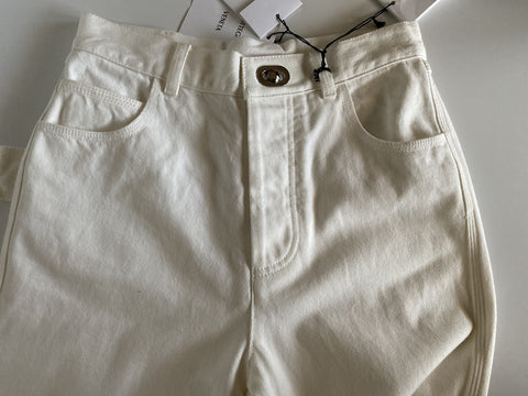 Bottega Veneta High-Waisted Jeans White 4 US (40 Euro) 630693 Italy NWT $950