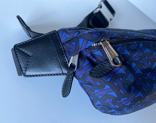 Burberry TB Monogram Print Sonny Blue Belt / Waist / Body Bag 80482261 NWT $1000
