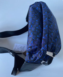 Burberry TB Monogram Print Sonny Blue Belt / Waist / Body Bag 80482261 NWT $1000