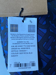 Burberry TB Monogram Print Sonny Blue Belt / Waist / Body Bag 80482261 NWT $1000