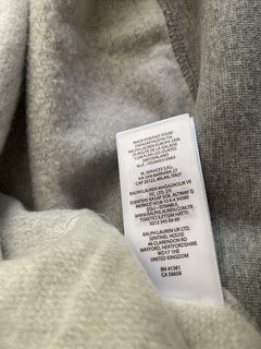 Polo Ralph Lauren USA Logo Long Sleeve Fleece Hoodie Gray Small NWT $198
