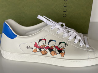 Gucci Ace Duck Women's Disney White Sneakers 9 US (39 Euro) IT 649400 IT NIB