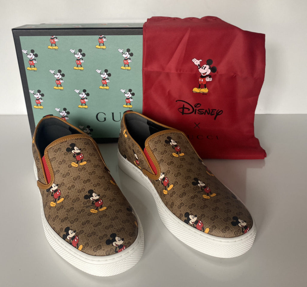 Gucci Men’s GG Supreme Mickey Mouse Sneakers 7.5 US (Gucci 7) Italy 603689 NIB