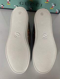 Gucci Men’s GG Supreme Mickey Mouse Sneakers 7.5 US (Gucci 7) Italy 603689 NIB