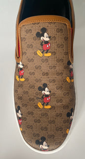 Gucci Men’s GG Supreme Mickey Mouse Sneakers 7.5 US (Gucci 7) Italy 603689 NIB