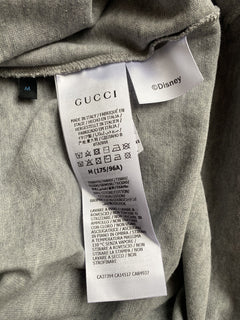 Gucci Donald Duck Flash Disney Gray Jersey T-Shirt M (Oversized) 548334 NWT