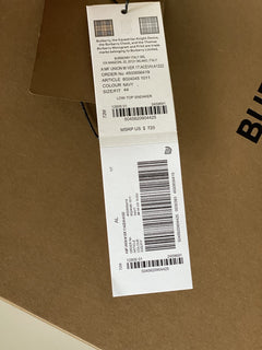 Burberry MF UNION M VER Men's  Navy Sneakers 11 US (44 Euro) 8024045 IT NIB $720