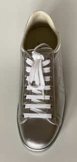 Gucci Ace Men's Low-top Silver Sneakers 10.5 US (Gucci 10) 660266  Italy NIB