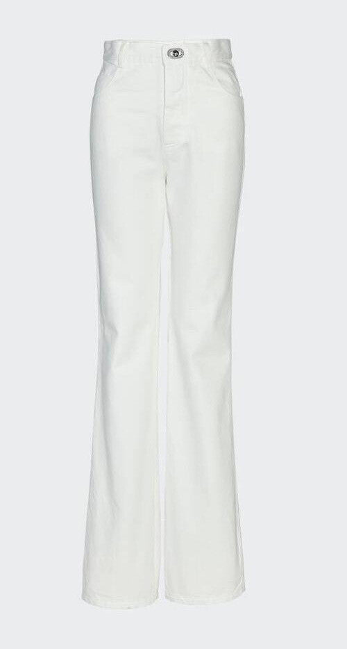 Bottega Veneta High-Waisted Jeans White 2 US (38 Euro) 630693 Italy NWT $950