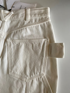 Bottega Veneta High-Waisted Jeans White 2 US (38 Euro) 630693 Italy NWT $950