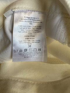 Bottega Veneta High-Waisted Jeans White 2 US (38 Euro) 630693 Italy NWT $950