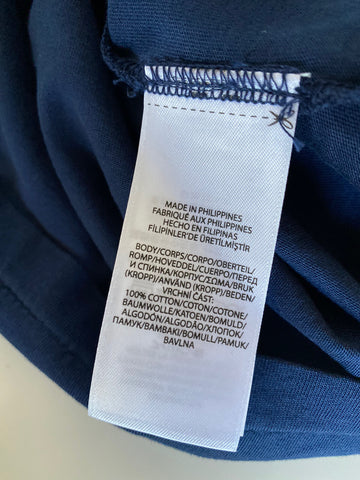 Polo Ralph Lauren Short Sleeve Signature Logo T-shirt Blue Large NWT