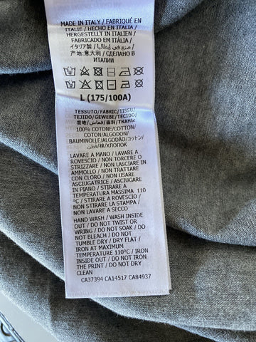 Gucci Mickey Mouse Gray Cotton Jersey T-Shirt Size Large (Oversized) 565806 NWT