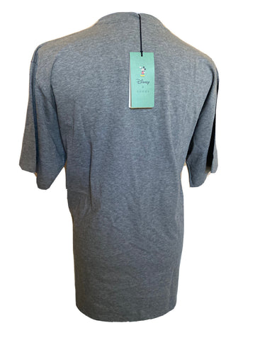Gucci Mickey Mouse Gray Cotton Jersey T-Shirt Size Large (Oversized) 565806 NWT