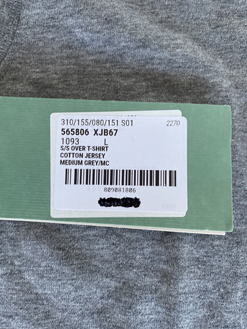 Gucci Mickey Mouse Gray Cotton Jersey T-Shirt Size Large (Oversized) 565806 NWT