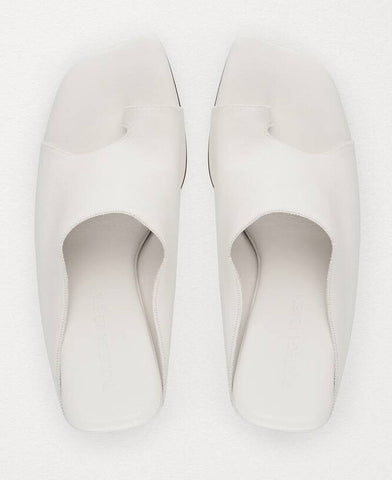 Bottega Veneta Leather Mules with High Vamp White Shoes 9.5 US 618760 NIB $920