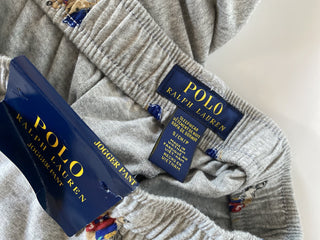 Polo Ralph Lauren Men's Bear Gray Jogger Pajama Pants Cotton Small NWT