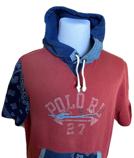 Polo Ralph Lauren Logo Short Sleeve T-Shirt with Hoodie Large NWT $188