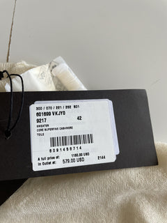 Bottega Veneta Women's Cashmere Tan Sweater 3 US (42 Bottega) 601699 NWT $1150