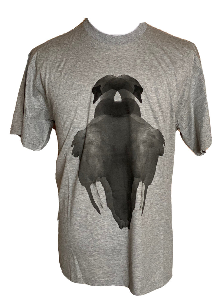 Burberry Sayers Gray Swan Print Cotton T-shirt M (Oversized) Portugal NWT $480