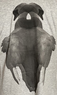 Burberry Sayers Gray Swan Print Cotton T-shirt M (Oversized) Portugal NWT $480