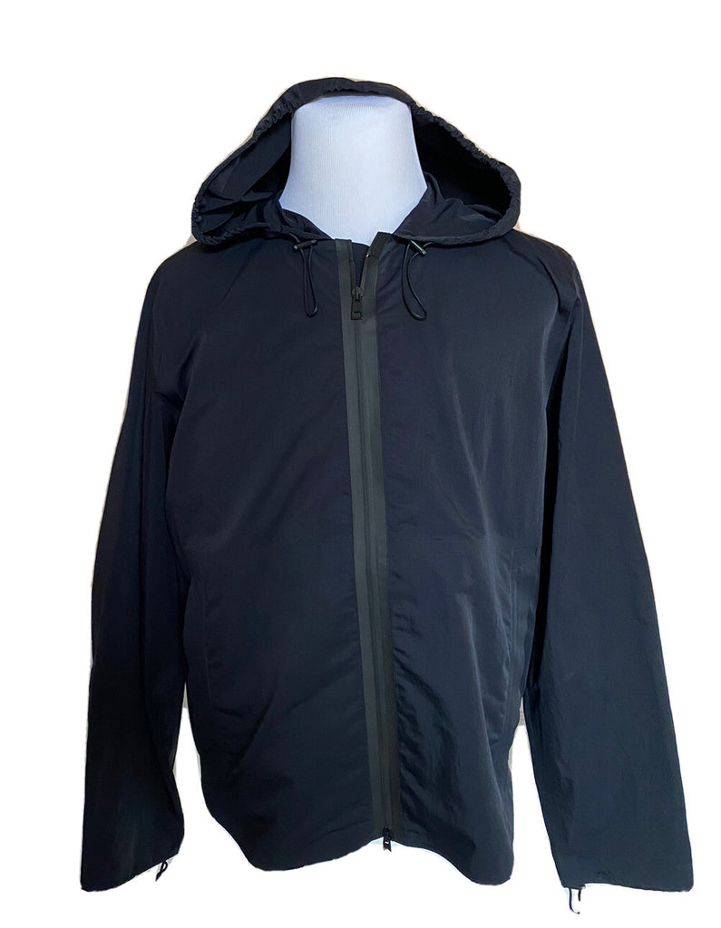Bottega Veneta Men's Blouson Tech Nylon Black Jacket with Hoodie 40 US NWT $1850