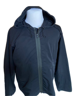 Bottega Veneta Men's Blouson Tech Nylon Black Jacket with Hoodie 40 US NWT $1850