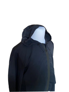 Bottega Veneta Men's Blouson Tech Nylon Black Jacket with Hoodie 40 US NWT $1850