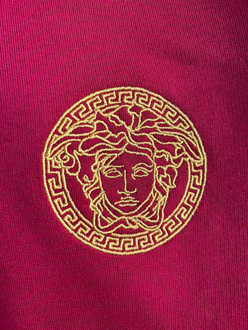 Versace Medusa Baroque Print Sweatshirt with Hoodie Red S 1003253 NWT $1150