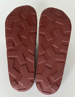 Bally Scotty Men's Slide Rubber Heritage Red Logo Sandals 13 US 6300612 IT NIB