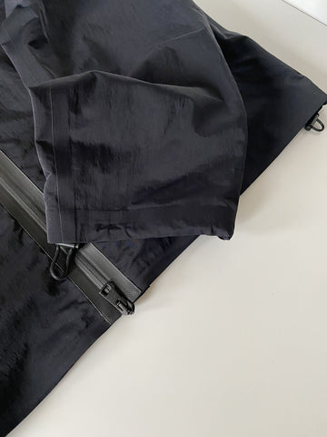 Bottega Veneta Men's Blouson Tech Nylon Black Jacket with Hoodie 42 US NWT $1850