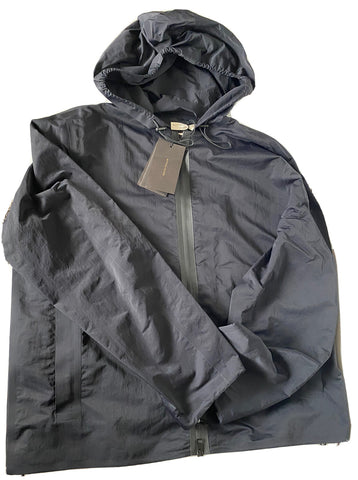Bottega Veneta Men's Blouson Tech Nylon Black Jacket with Hoodie 42 US NWT $1850