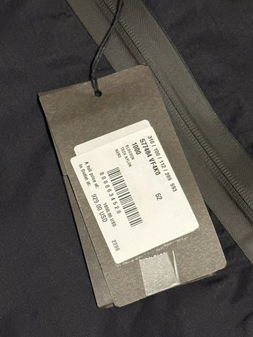 Bottega Veneta Men's Blouson Tech Nylon Black Jacket with Hoodie 42 US NWT $1850