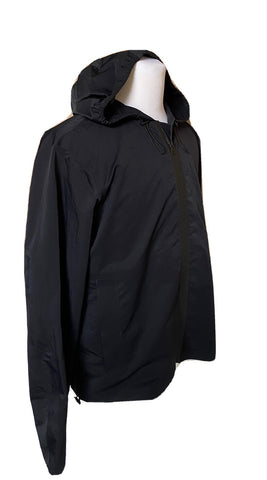 Bottega Veneta Men's Blouson Tech Nylon Black Jacket with Hoodie 42 US NWT $1850