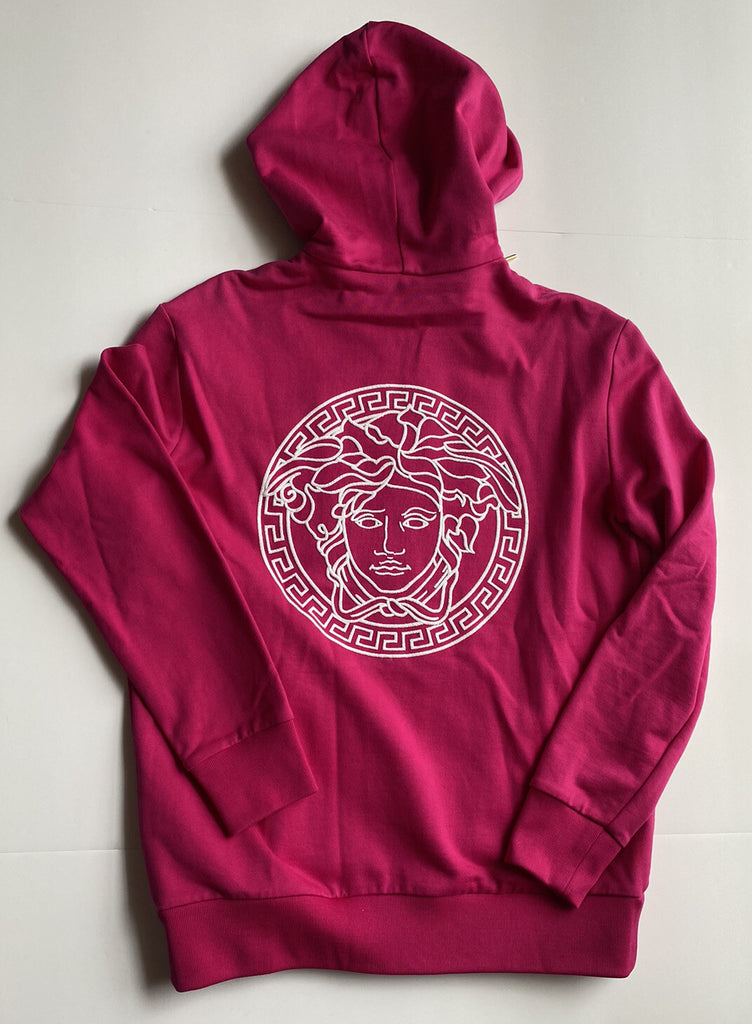 Versace Women's Medusa Hooded Pink Jacket 10 US (44 Euro) A231242 IT NWT $950