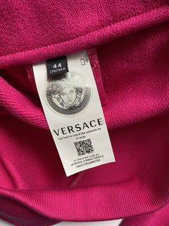 Versace Women's Medusa Hooded Pink Jacket 10 US (44 Euro) A231242 IT NWT $950