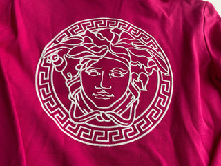 Versace Women's Medusa Hooded Pink Jacket 10 US (44 Euro) A231242 IT NWT $950