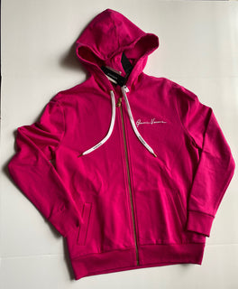 Versace Women's Medusa Hooded Pink Jacket 10 US (44 Euro) A231242 IT NWT $950