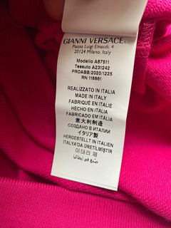 Versace Women's Medusa Hooded Pink Jacket 10 US (44 Euro) A231242 IT NWT $950